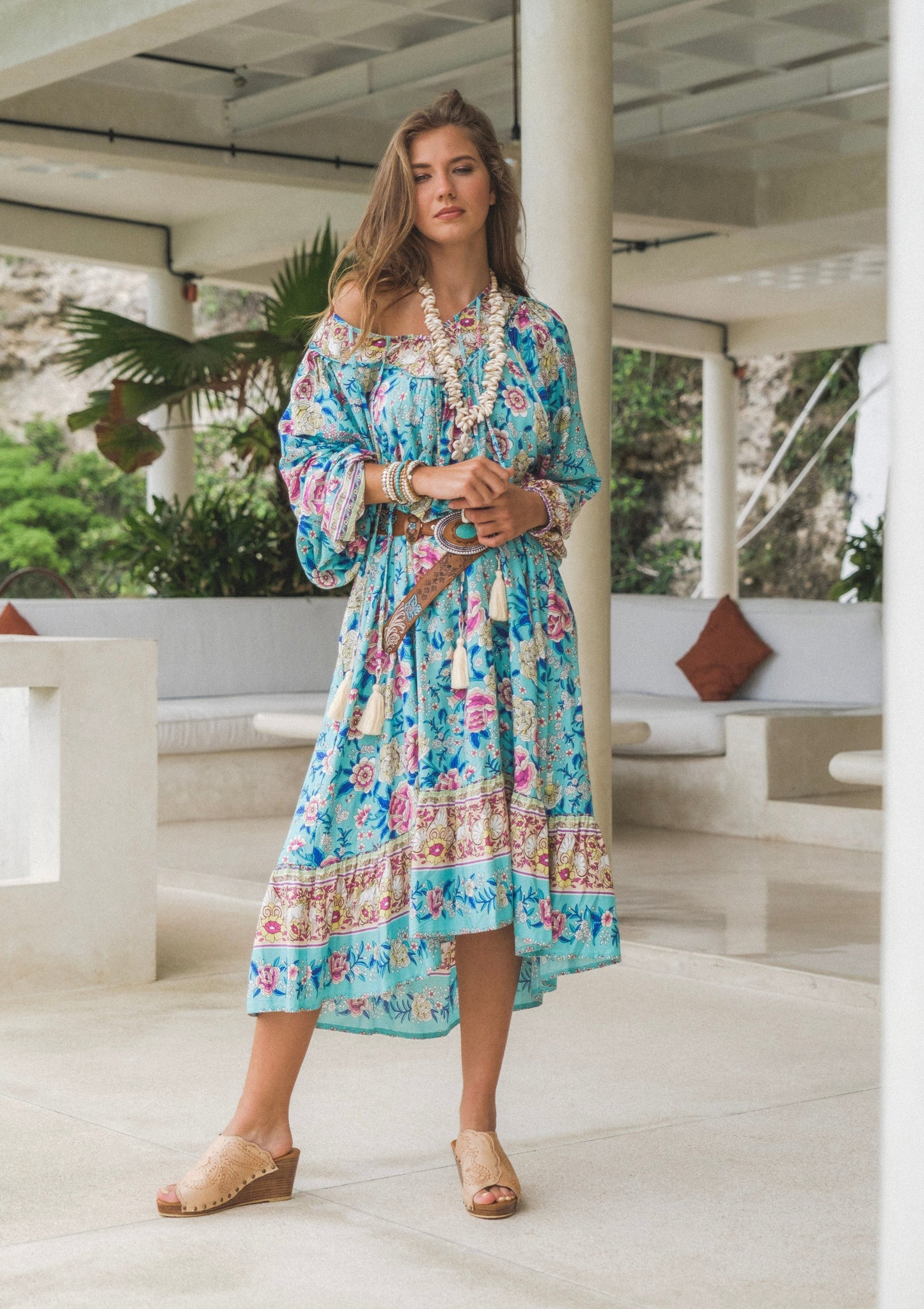 GODDESS DOOR BOHEMIAN MILLI DRESS BLOSSOM