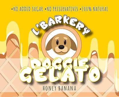 Honey & Banana Doggie Gelato
