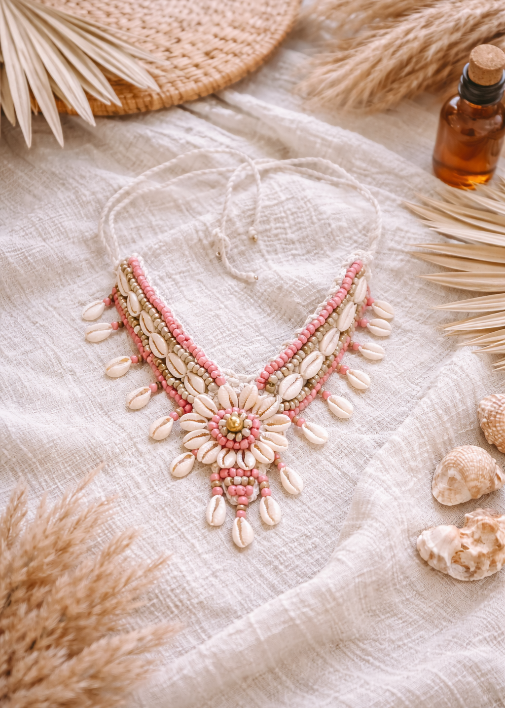 BOHO SHELL NECKBAND ~ INDY