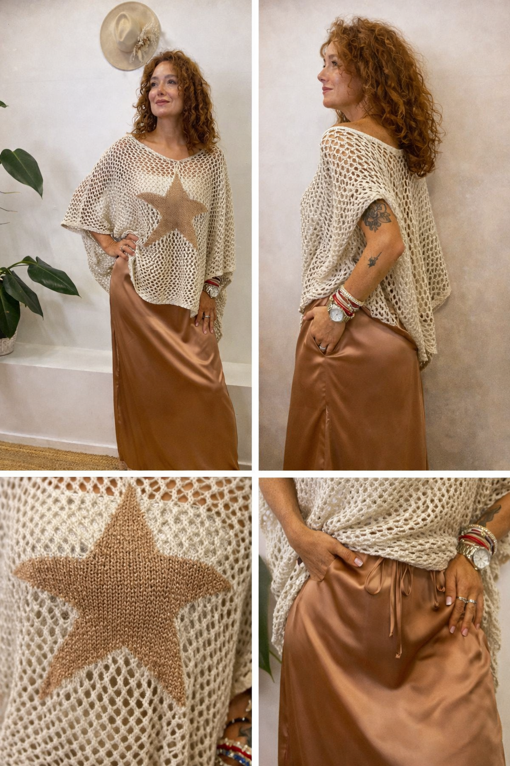 Worthier Desert Star Boho Knit Top