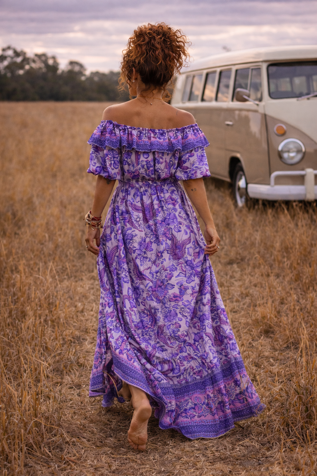 GODDESS DOOR SORRENTO DRESS ~ BOYSENBERRY