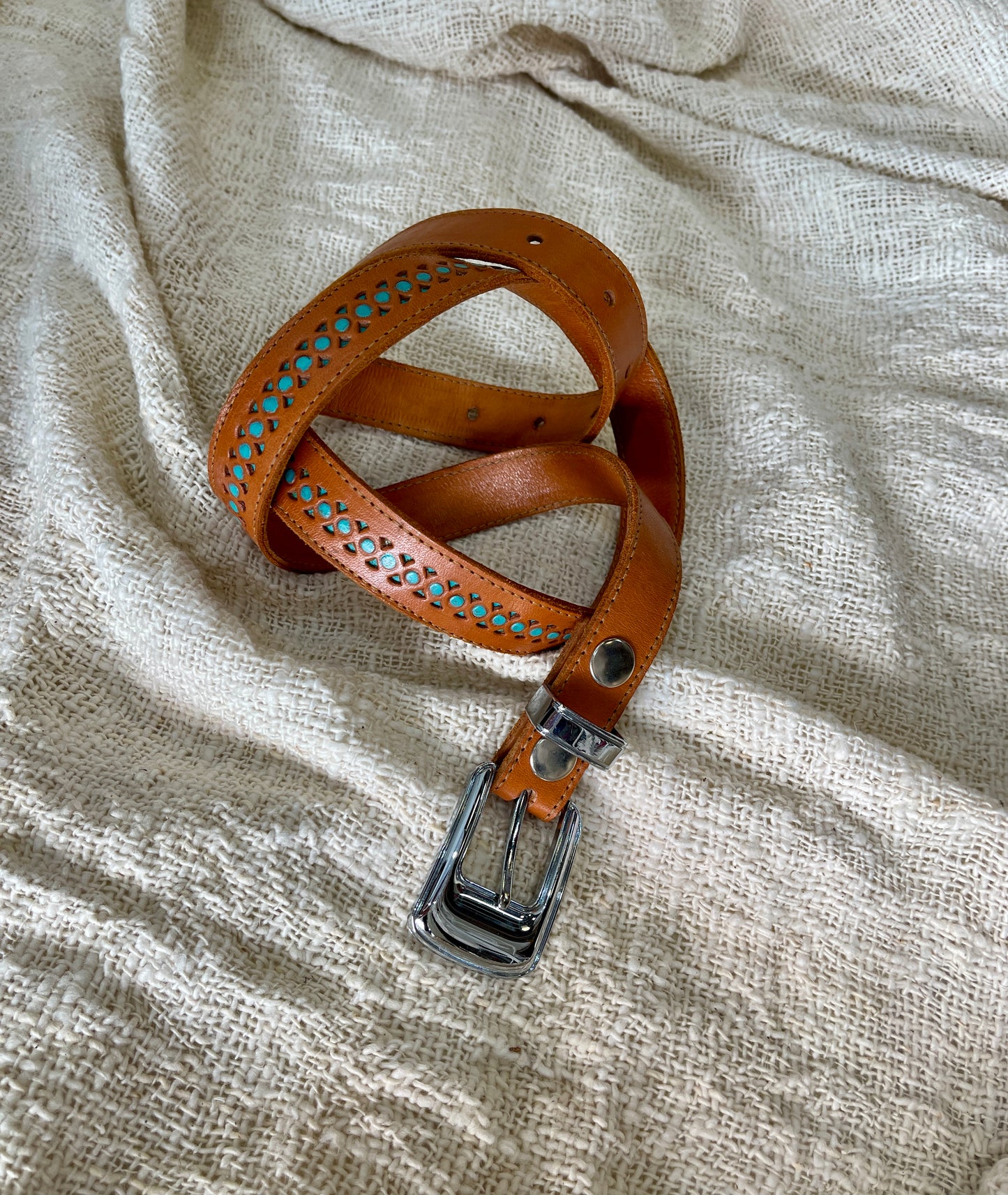 ✨ Turquoise Trail Leather Belt