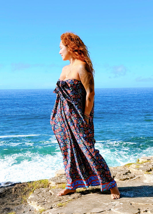 GODDESS DOOR TIE PANTSUIT ~ NIGHTFALL