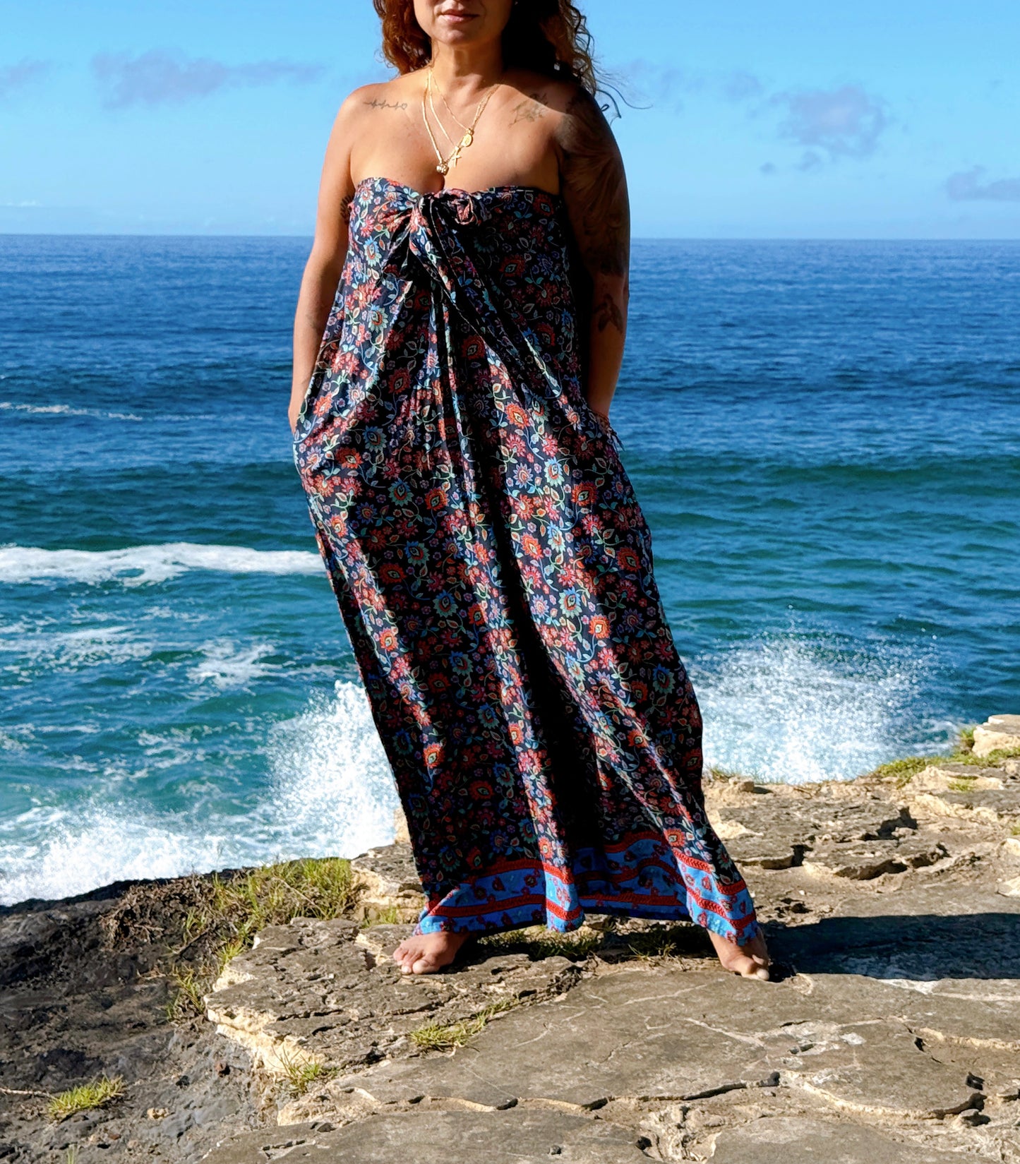 GODDESS DOOR TIE PANTSUIT ~ NIGHTFALL