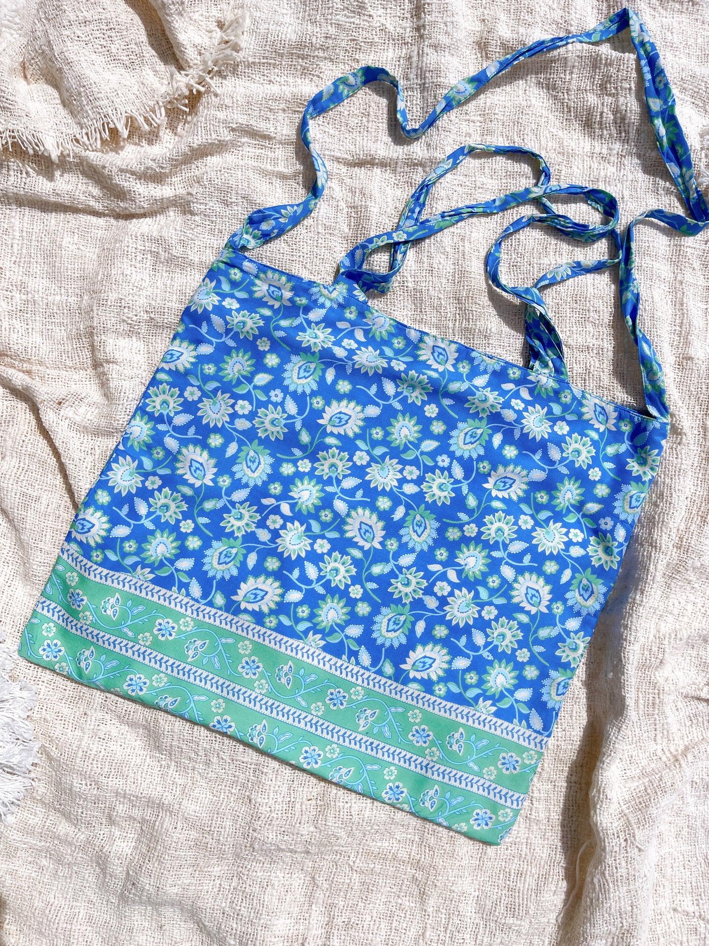 Chic Multi-Strap Tote Bag ~ SKY BLUE