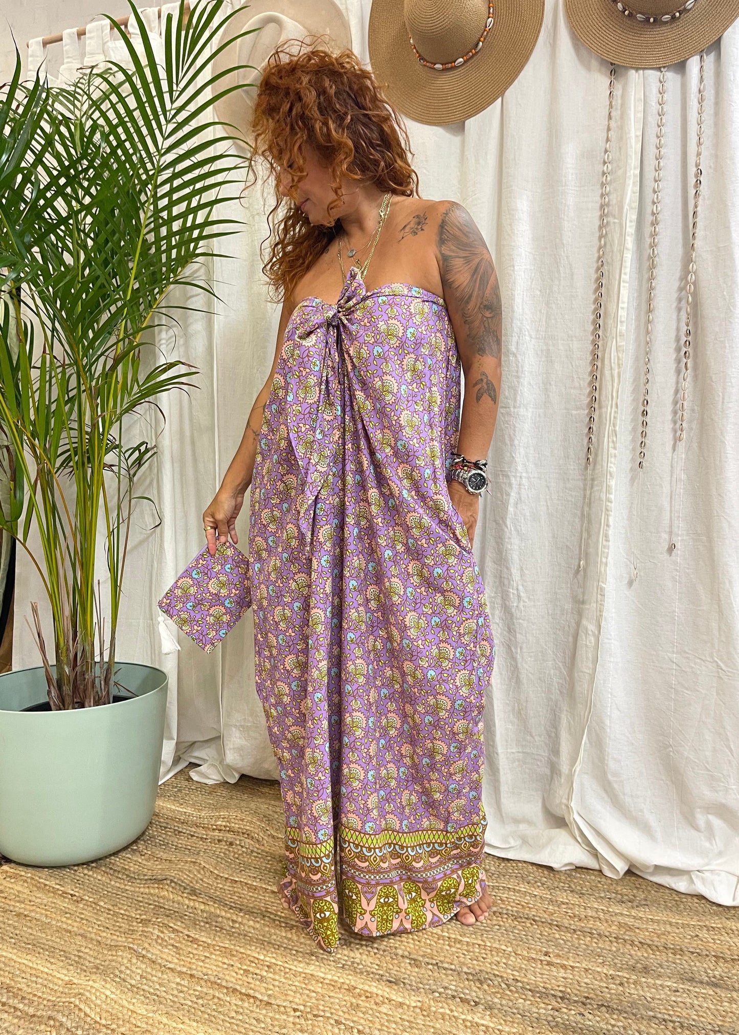 GODDESS DOOR TIE PANTSUIT ~ MAUI