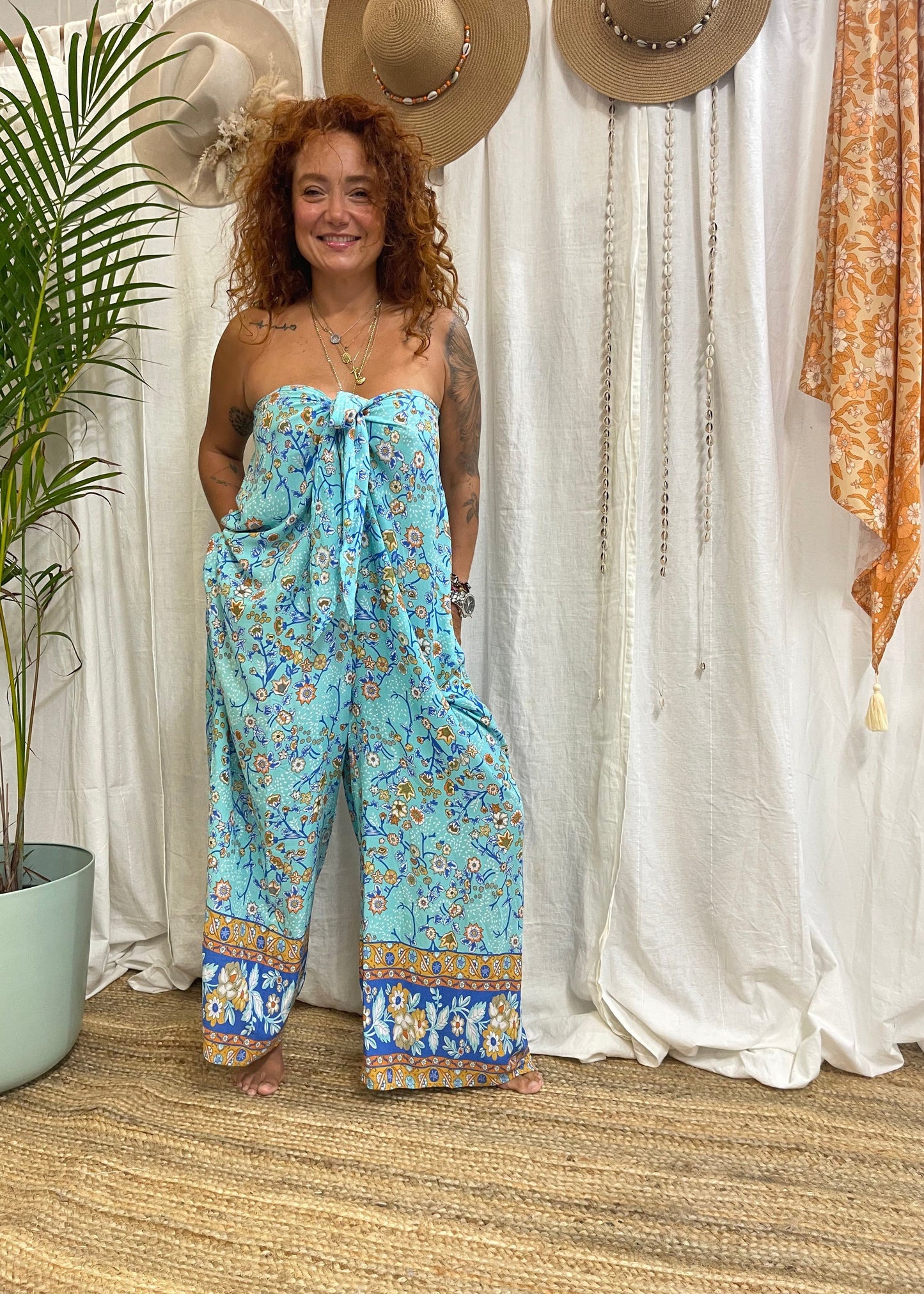 GODDESS DOOR TIE PANTSUIT ~ PARADISE
