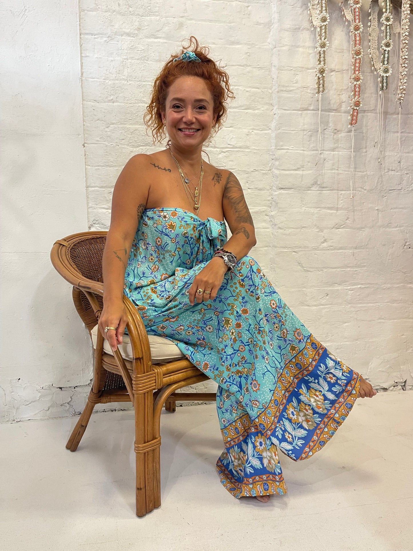 GODDESS DOOR TIE PANTSUIT ~ PARADISE