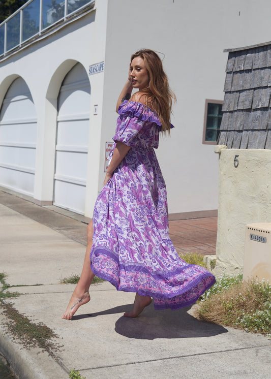 GODDESS DOOR SORRENTO DRESS  ~ BOYSENBERRY