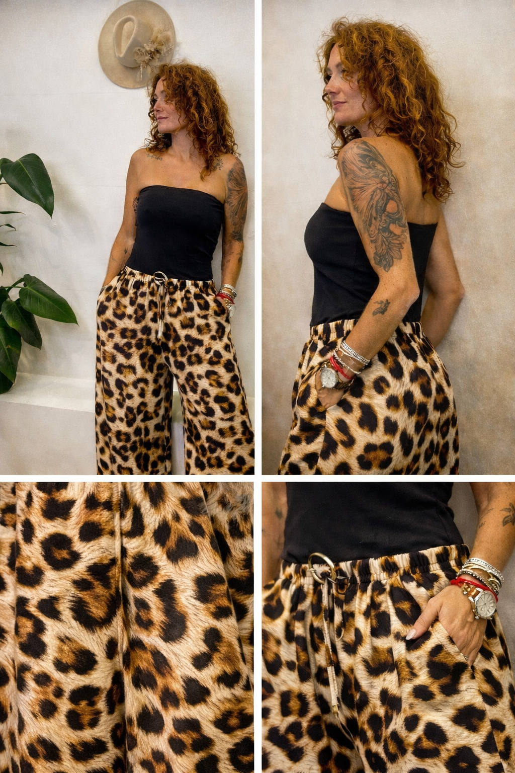 Wild Grace Elastic Leopard Pants