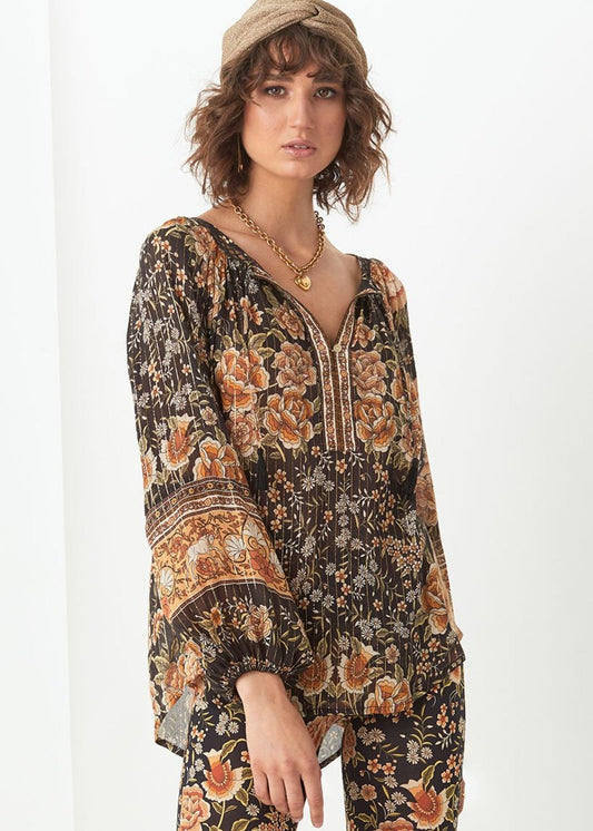 Spell & The Gypsy Collective Mystic Blouse in Nightfall