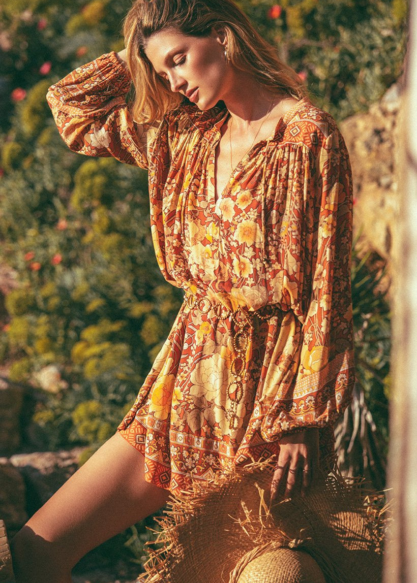 spell amethyst boho dress Keyhole Smock in Amber SIZE - True to U.S. Size (Regular Width):13 has a 84cm bust vacation maxi Fairy Floral Crystal Bodice