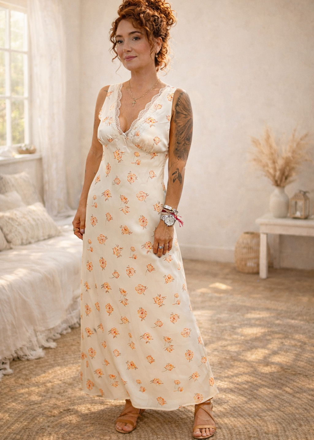 Peachy Queen Maxi Dress