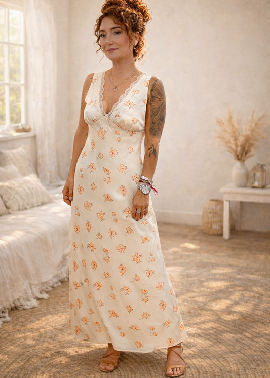 Peachy Queen Maxi Dress