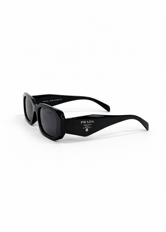 Sunglasses ~ Black ~ Silver Logo
