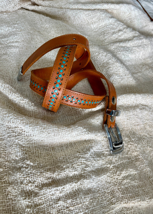 ✨  Turquoise Trail Leather Belt
