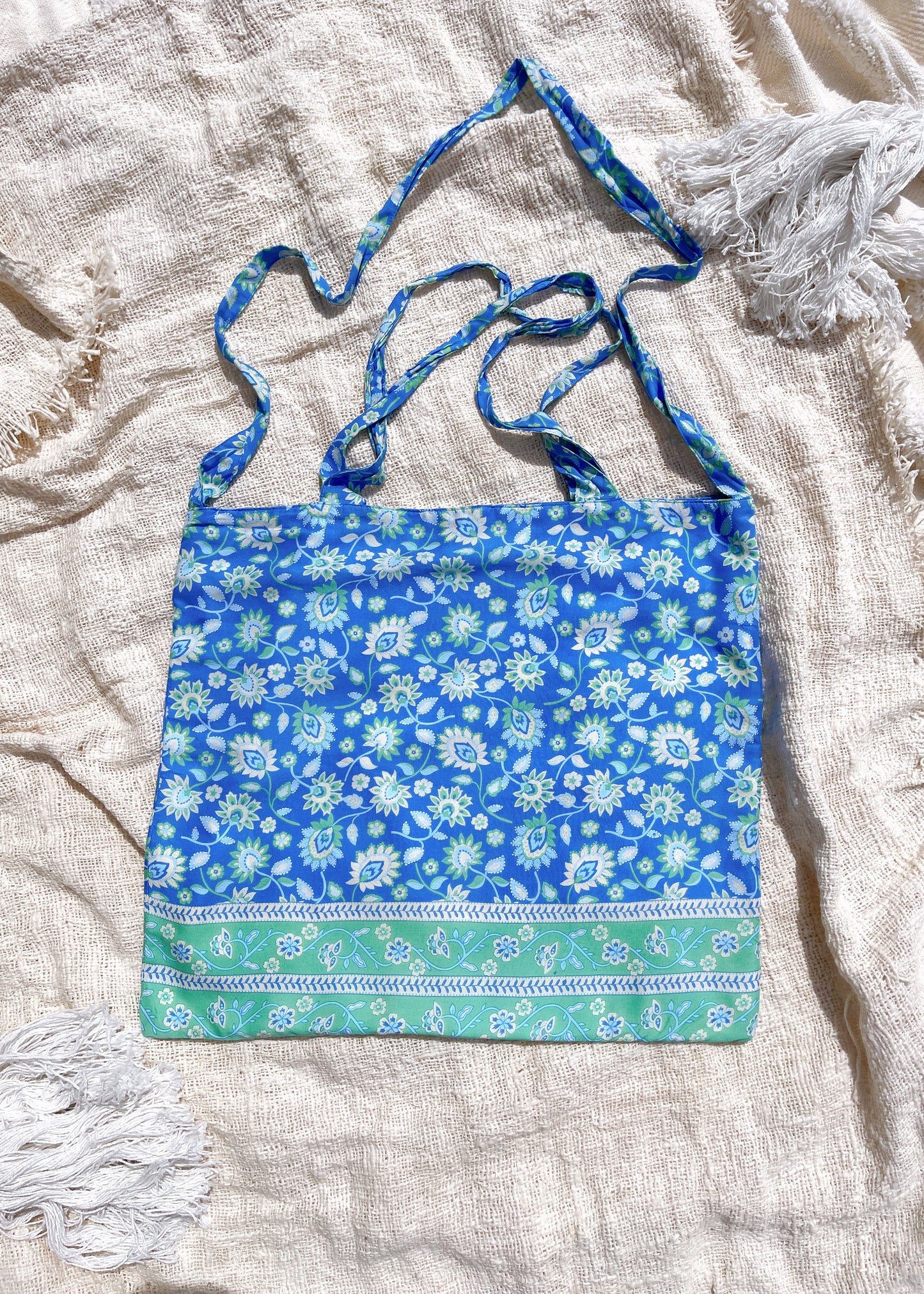 Chic Multi-Strap Tote Bag ~ SKY BLUE