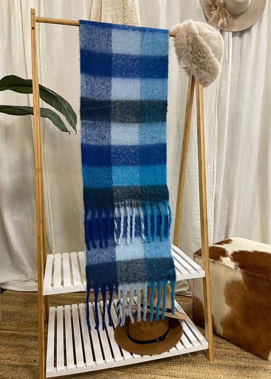 COASTAL CHECK SCARF