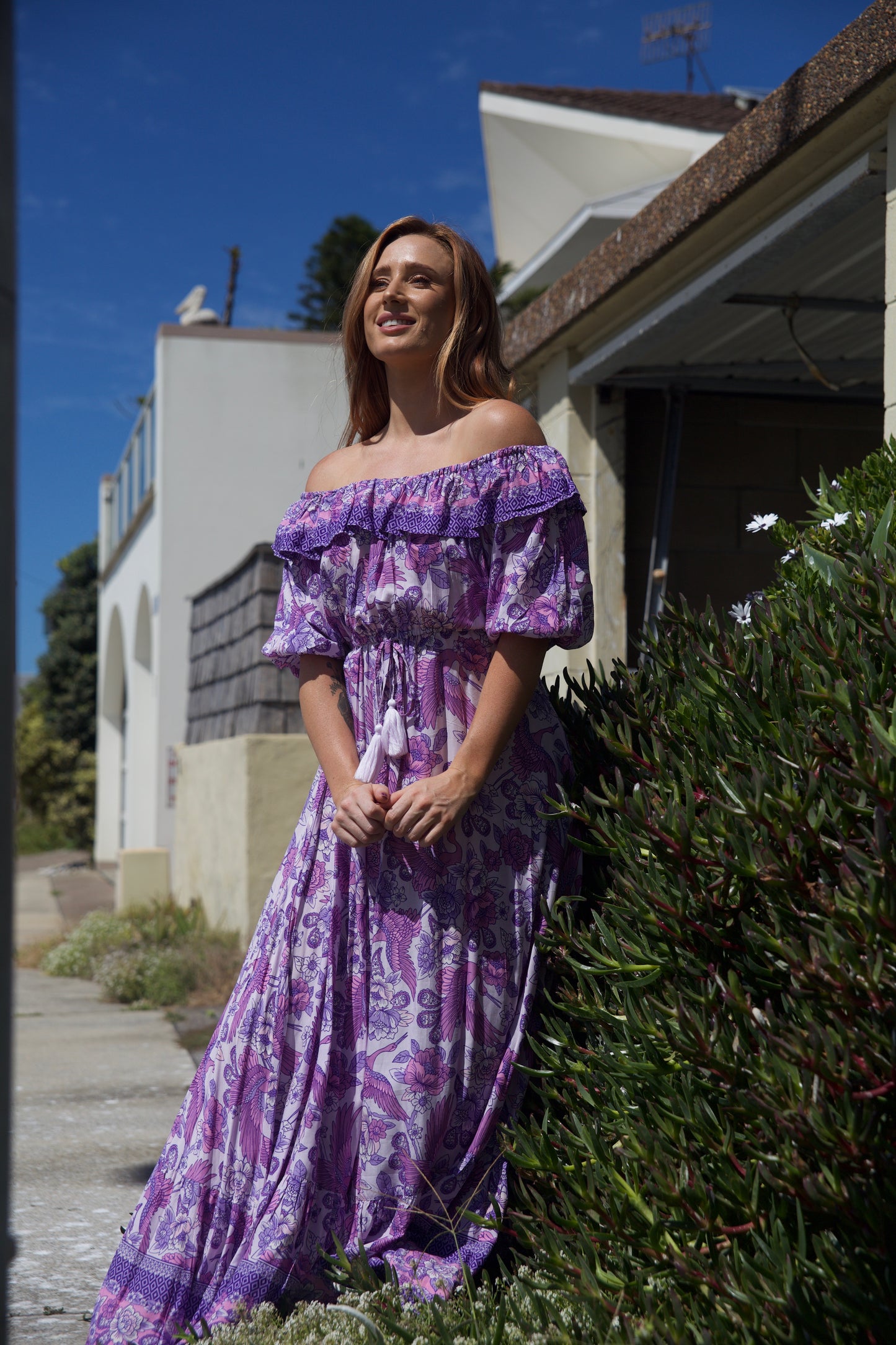 GODDESS DOOR SORRENTO DRESS  ~ BOYSENBERRY