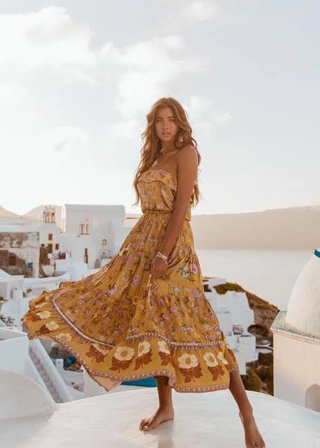 Spell The Gypsy Collective Wild Bloom Strappy Dress