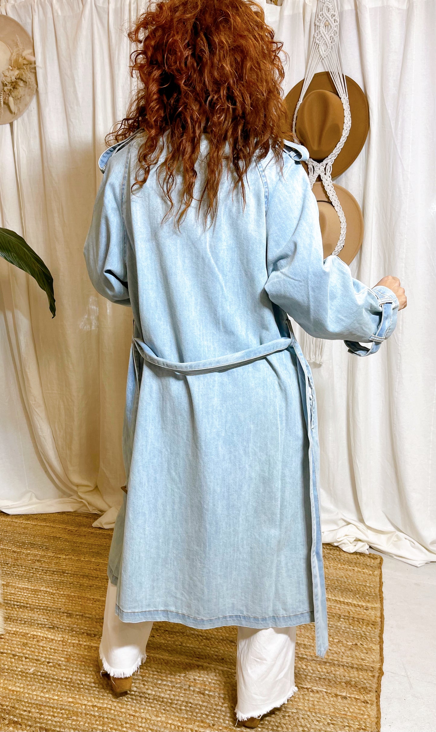DENIM TRENCH