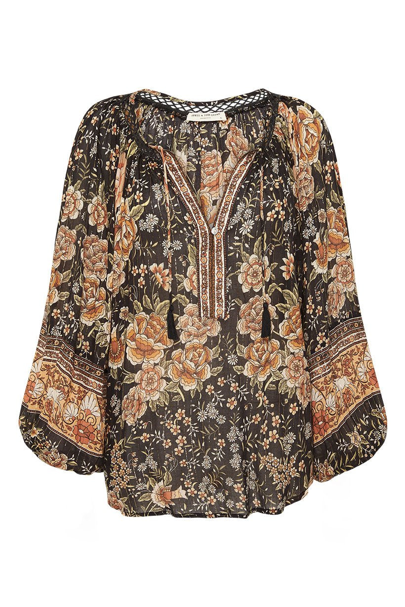 Spell & The Gypsy Collective Mystic Blouse in Nightfall