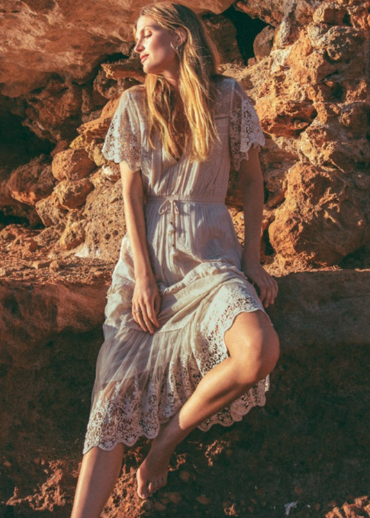 Spell & The Gypsy Collective Maggie Embroidered Midi Dress