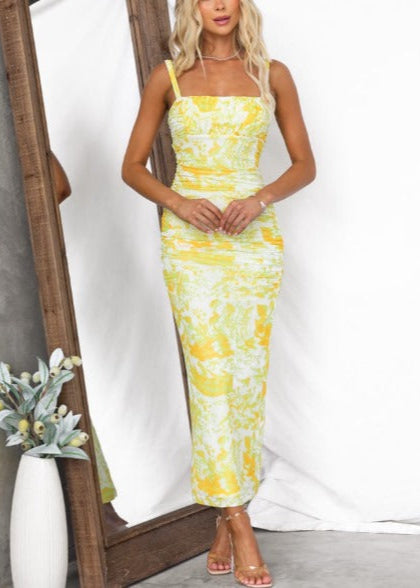 ANGEL BIBA LEMON SUN DRESS