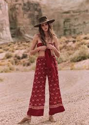 Spell & The Gypsy Collective Jewel Palazzo Pants in Copper