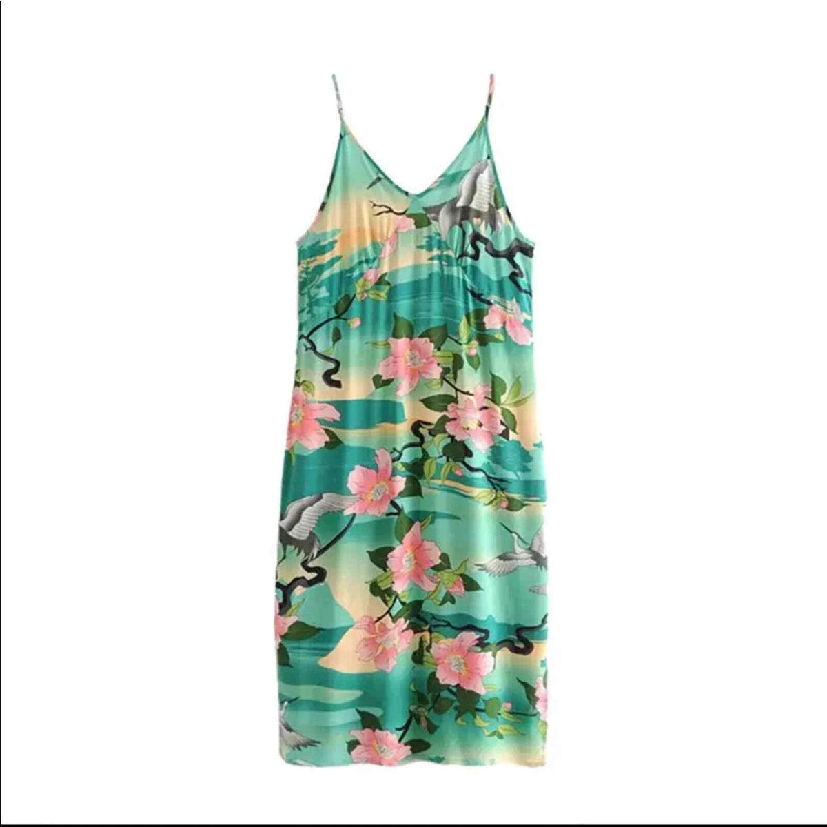 Spell & The Gypsy Collective Nightingale Slip Dress in Teal