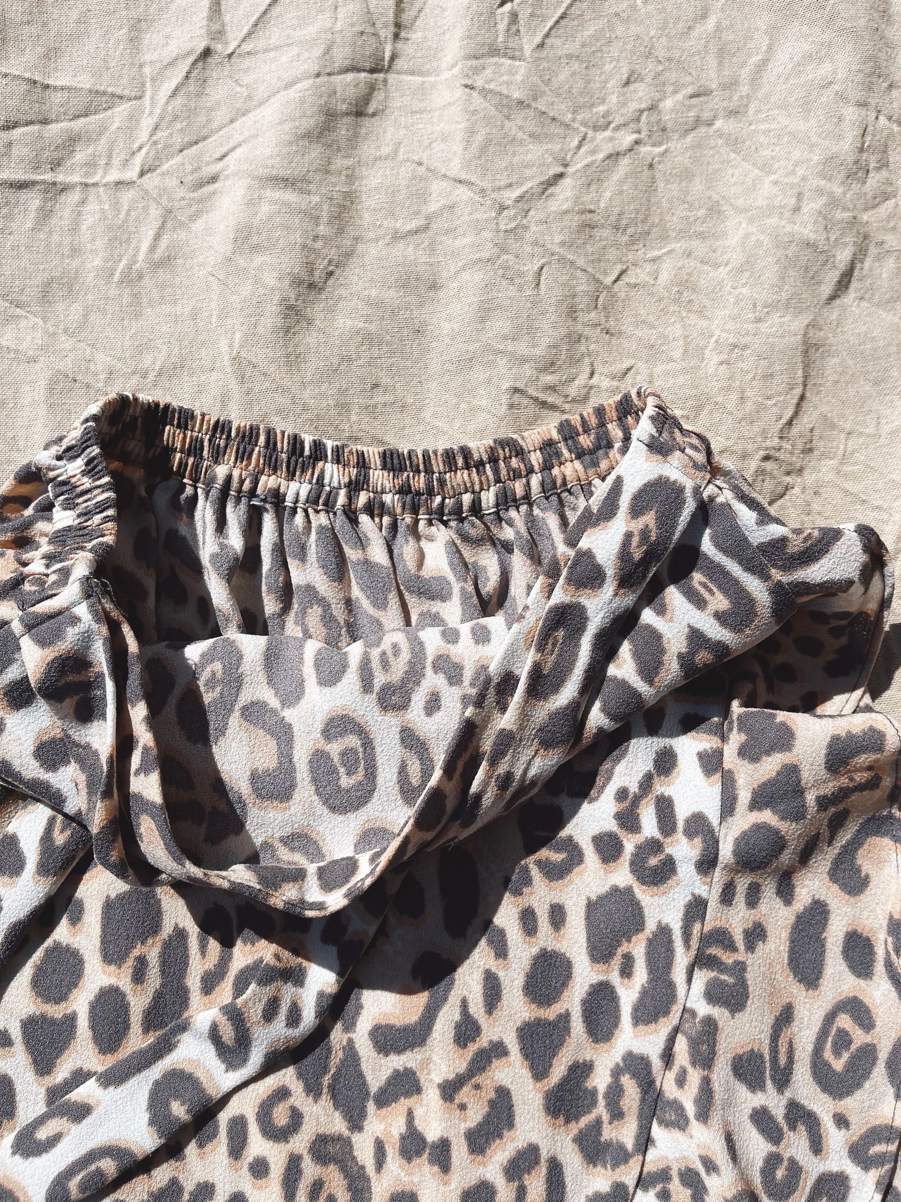 Leopard print skirt outlet decjuba