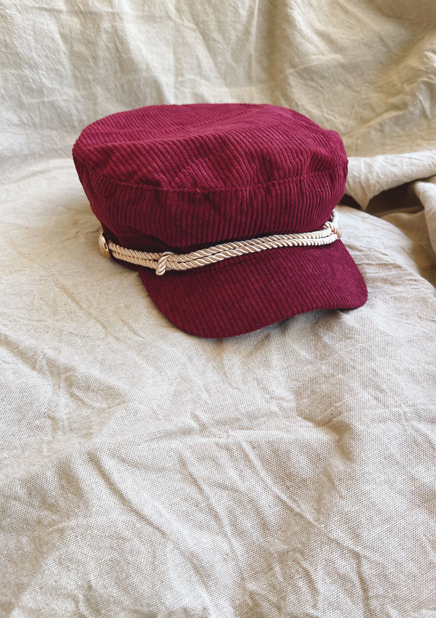 CORDUROY HAT ~ GRAPE